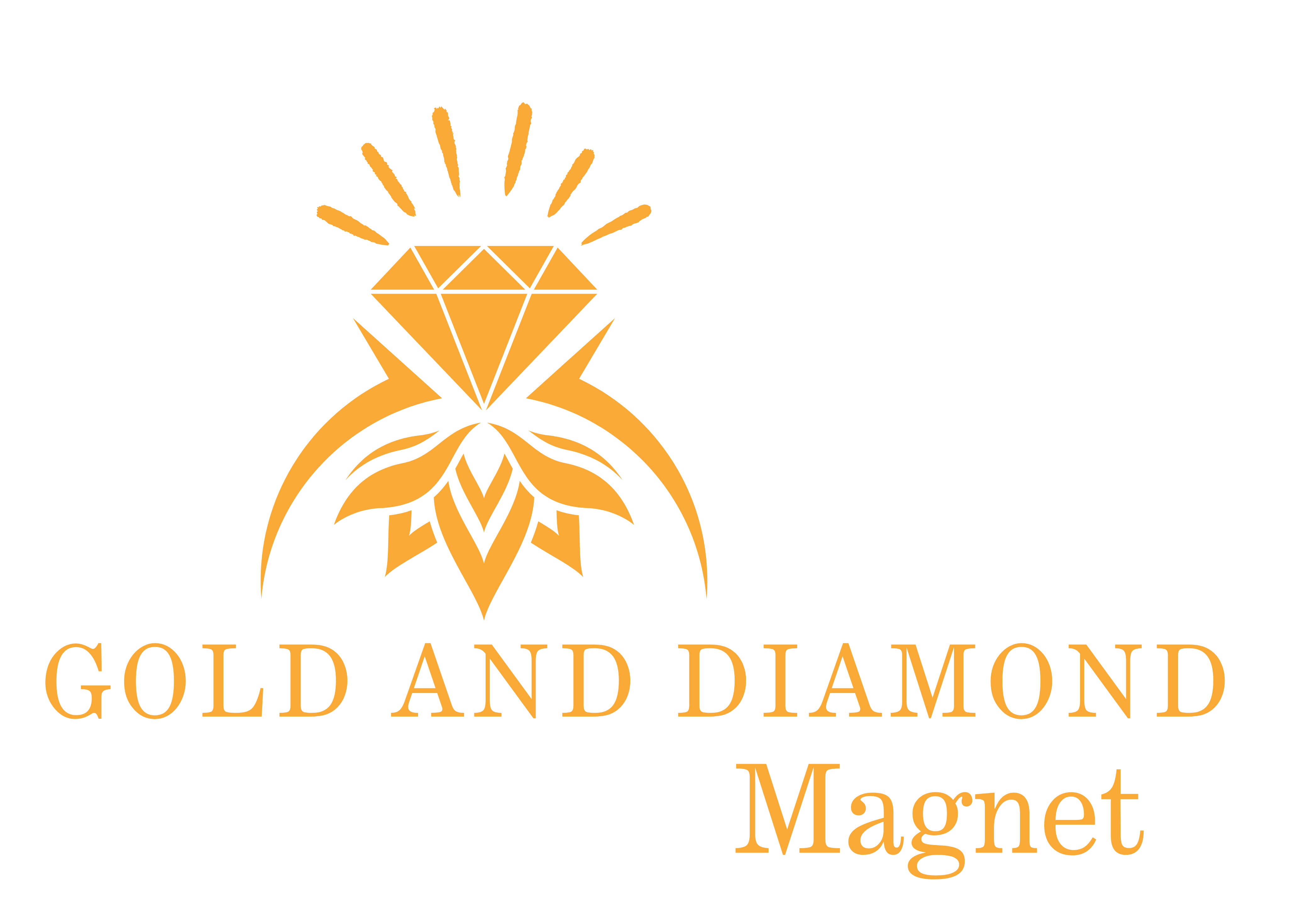 Gold And Diamond Magnet